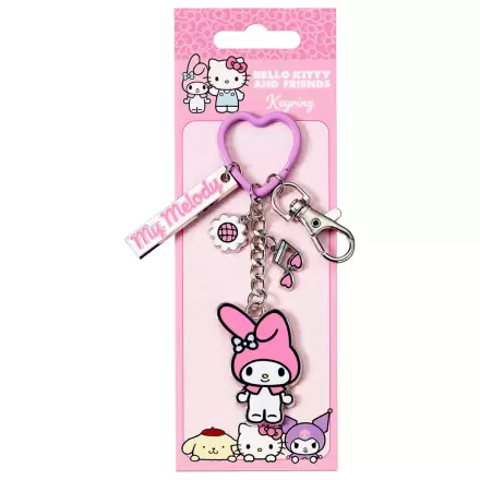 Hello Kitty kľúčenka s My Melody príveskami produktová fotografia