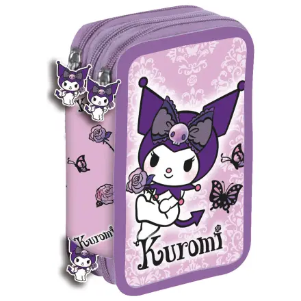 Hello Kitty Kuromi Purple trojitý peračník produktová fotografia