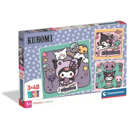 Hello Kitty Kuromi puzzle 3x48ks produktová fotografia