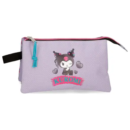 Hello Kitty Kuromi Retropop trojité puzdro na ceruzky produktová fotografia