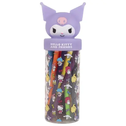 Hello Kitty Kuromi 18-dielna sada fixiek v 3D stojane produktová fotografia