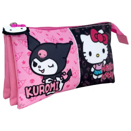Hello Kitty & Kuromi trojité púzdro na ceruzky produktová fotografia