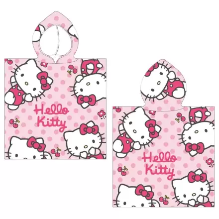 Hello Kitty mikrovláknová poncho plážová osuška termékfotója