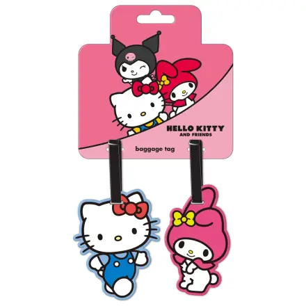 Hello Kitty & My Melody Sada visačiek na batožinu (2 ks) produktová fotografia