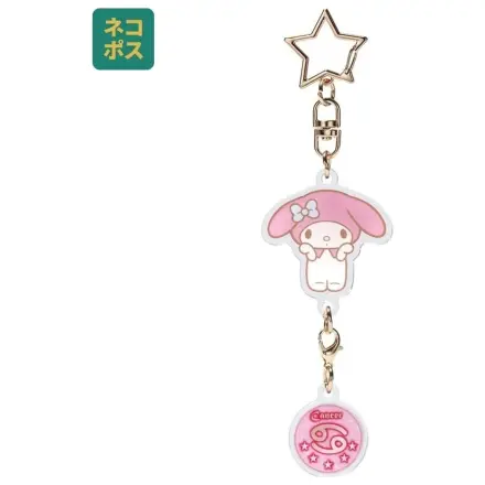 Hello Kitty My Melody Rakovina Astrologický Symbol Kľúčenka produktová fotografia