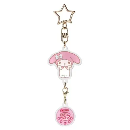 Hello Kitty My Melody Rakovina Astrologický Symbol Kľúčenka produktová fotografia