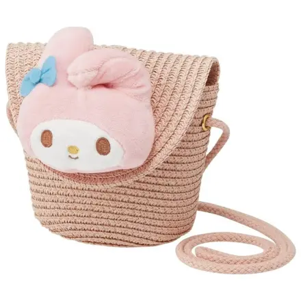 Hello Kitty My Melody crossbody kabelka na slamky 13.8x14cm produktová fotografia
