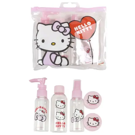 Hello Kitty Ružový cestovný hygienický set produktová fotografia