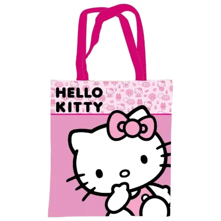Hello Kitty Ružová plátenná nákupná taška, Tote Bag 44 cm produktová fotografia