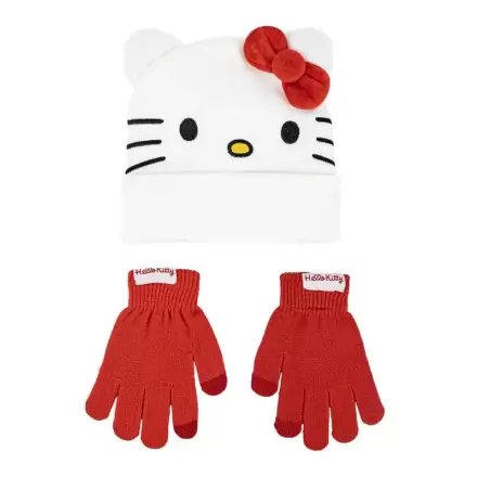 Hello Kitty súprava čiapka a rukavice produktová fotografia