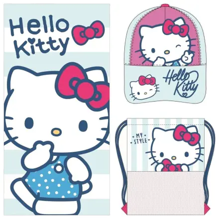 Sada Hello Kitty uterák, taška a šiltovka produktová fotografia