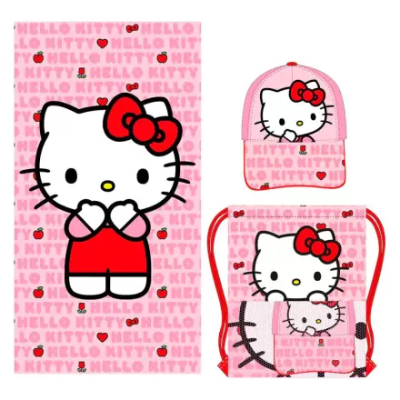 Hello Kitty set uterák + taška + čiapka termékfotója