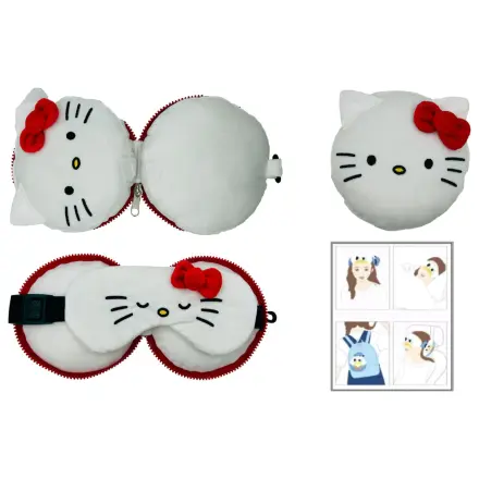 Hello Kitty cestovný vankúš + maska produktová fotografia