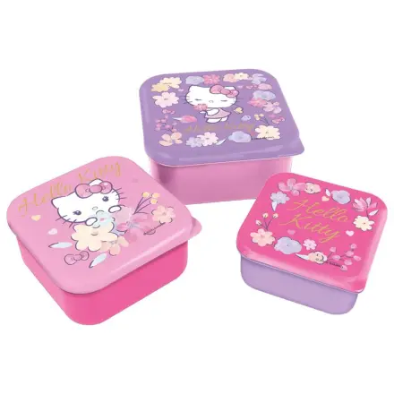Hello Kitty Snack Boxes 3 kusy produktová fotografia