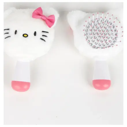 Hello Kitty White mini plyšová kefa na vlasy, hrebeň 13 cm produktová fotografia
