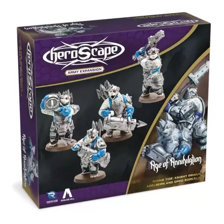 Heroscape Expansion Rising Tide - Knight Primus Adelbern & Ordo Borealis Armáda *English Version* produktová fotografia