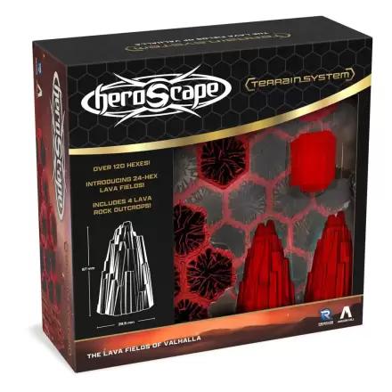 Heroscape Rozšírenie terénu The Lava Fields of Valhalla Anglická verzia produktová fotografia
