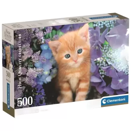 Vysoko kvalitné puzzle s ryšavou mačkou 500ks produktová fotografia