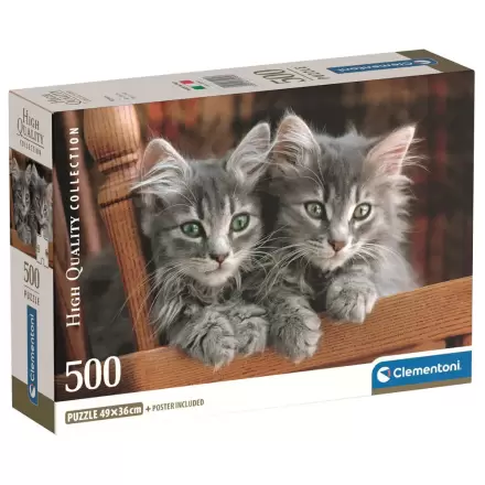 Vysoko kvalitné mačiatka puzzle 500ks produktová fotografia