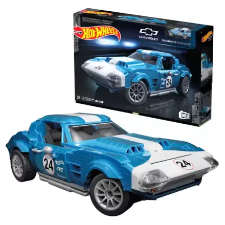Hot Wheels 63 Corvette Grand Sport auto MEGA Construx produktová fotografia