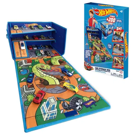 Hot Wheels organizér na autíčka s dráhou a hracou plochou produktová fotografia