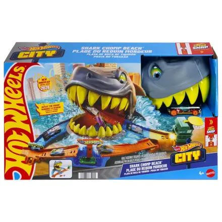 Hot Wheels City Shark Chomp Beach herná súprava produktová fotografia