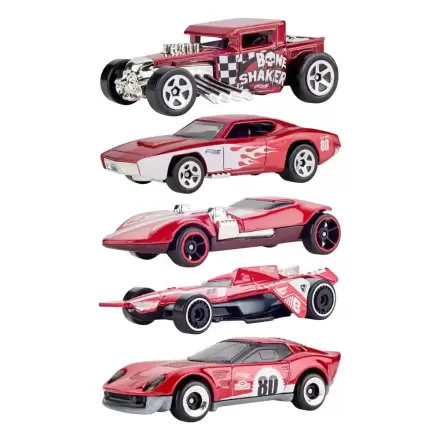 Hot Wheels Diecast Vozidlo 5-balenie 1/64 80. výročie produktová fotografia