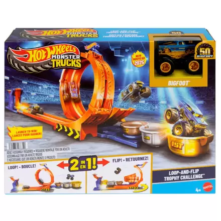 Hot Wheels Monster Trucks Loop and Flip Trofej Výzva Playset termékfotója