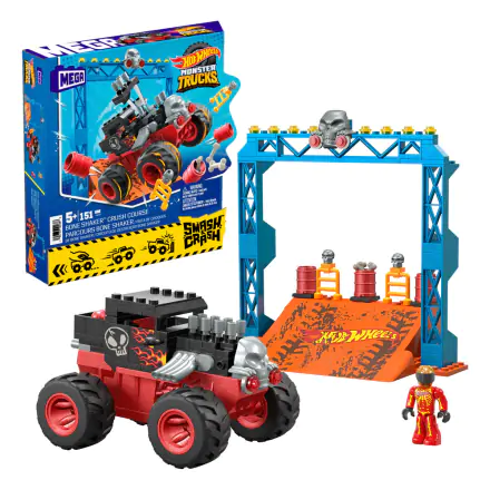 Hot Wheels Monster Trucks Mega Construx Stavebnica Bone Shaker Crush Course produktová fotografia
