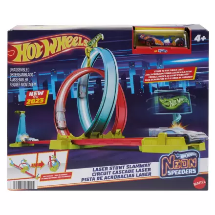 Hot Wheels Neon Speeders Laserová kaskadérska dráha produktová fotografia