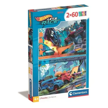 Hot Wheels puzzle 2 x 60 dielikov produktová fotografia