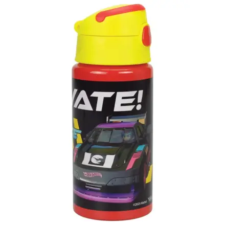 Hot Wheels Race hliníková fľaša so slamkou a vešiakom 500 ml produktová fotografia