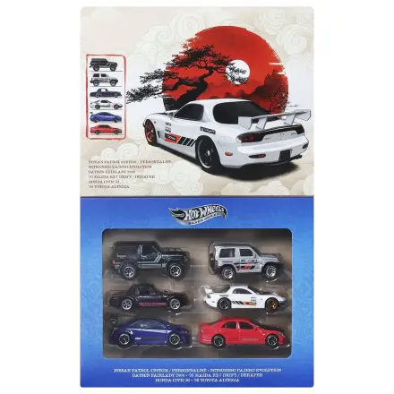 Hot Wheels Silver Series modelové vozidlo 6-balenie 1/64 Streets of Japan produktová fotografia