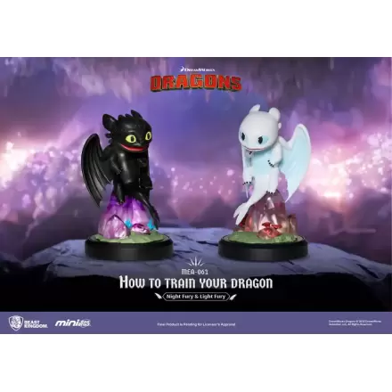 How To Train Your Dragon Mini Egg Attack Figúrky 2-Pack Night Fury & Light Fury 10 cm produktová fotografia