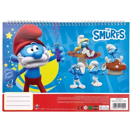 The Smurfs Village A/4 špirálový skicár 40 strán s nálepkami produktová fotografia
