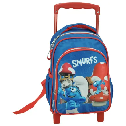 Smurfs Village školský batoh na kolieskach pre predškolákov, taška 30 cm produktová fotografia