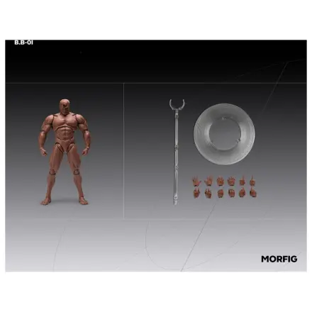 Inart akčná figúrka 1/12 Blank Male Body Black 17 cm produktová fotografia
