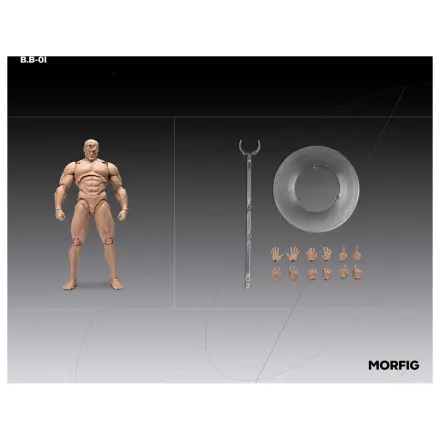 Inart Akčná figúrka 1/12 Blank Male Body White 17 cm produktová fotografia