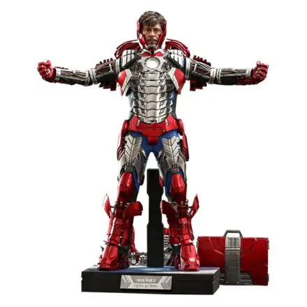 Iron Man 2 Movie Masterpiece Akčná figúrka 1/6 Tony Stark (Mark V Suit Up verzia) Deluxe 31 cm termékfotója