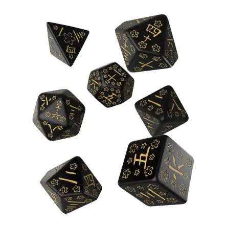 Japanese Dice Set Deep Night Firefly (7 ks) termékfotója