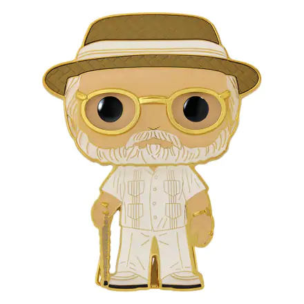 Jurassic Park POP! Smaltovaná pripínacia placka John Hammond 10 cm produktová fotografia