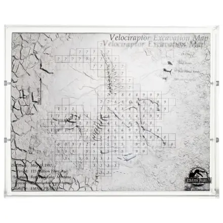 Jurassic Park III Mapa vykopávok Velociraptor 27 cm produktová fotografia