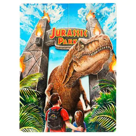 Jurassic Park WoodArts 3D drevená nástenná dekorácia Rex Attack 30 x 40 cm produktová fotografia
