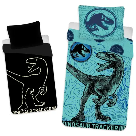 Jurassic World Dinosaur Tracker svietiaca v tme obliečka na perinu produktová fotografia