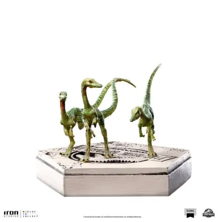 Jurassic World Icons Statue Compsognathus 5 cm termékfotója