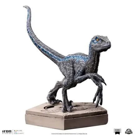 Jurassic World Icons Socha Velociraptor Blue 9 cm produktová fotografia