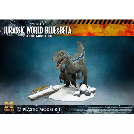 Jurassic World Plastic Model Kit 1/8 Dominion Velociraptor Blue & Beta 40 cm Plastová stavebnica produktová fotografia