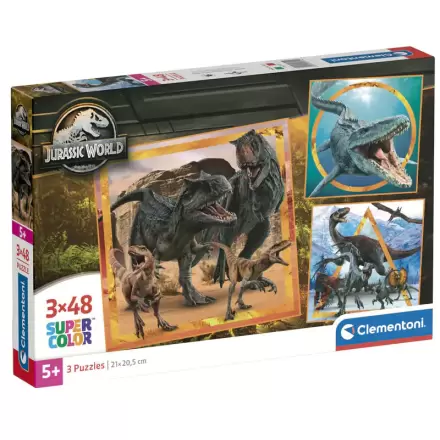 Jurassic World puzzle 3 x 48 dielikov termékfotója