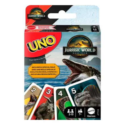 Jurassic World Rebirth UNO Kartová hra produktová fotografia