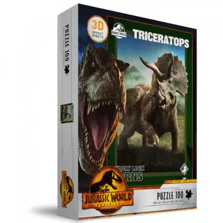 Jurassic World Triceratops 3D puzzle 100 dielikov produktová fotografia